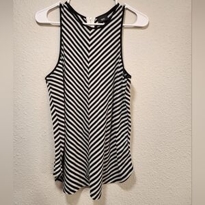 Mossimo Black and White Striped Women's Top Size Medium